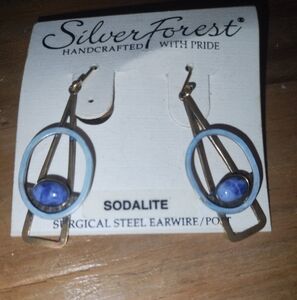 Genuine Sodadite Handcrafted Earrings from Silver Creek NWT